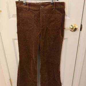 J. Crew Women's Rich Brown Corduroy Pants